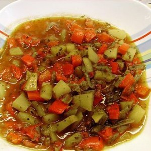 Griechischer Kartoffel - Gemüse - Topf